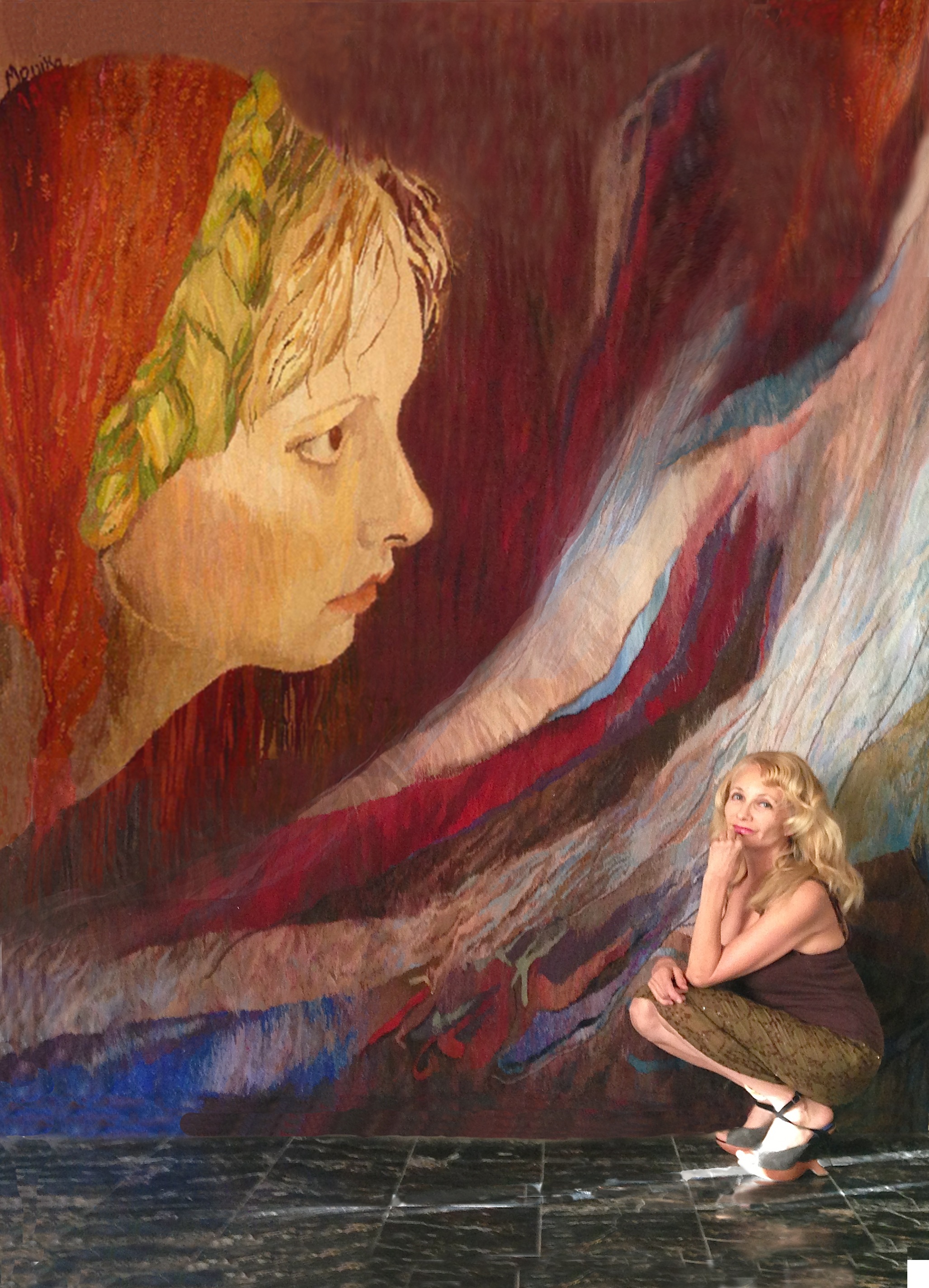 Lehman in front of Self-Portrait